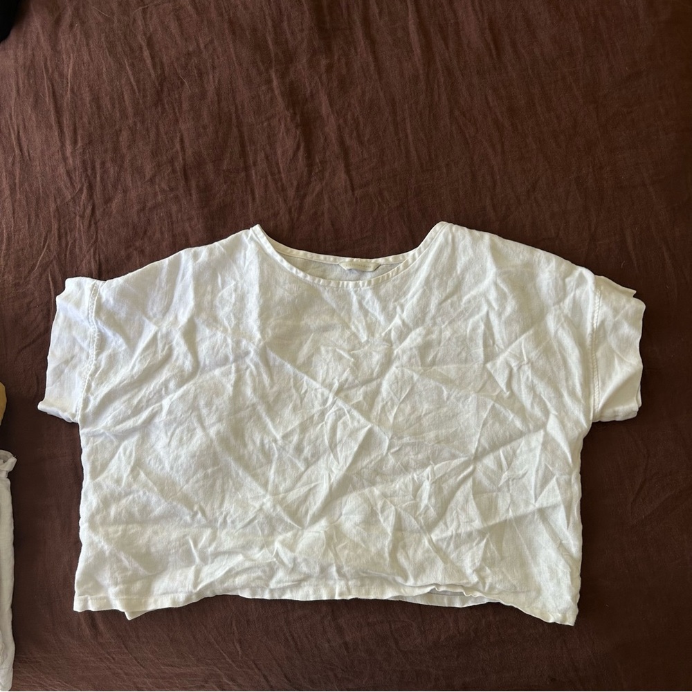 Elizabeth Suzann white linn tee